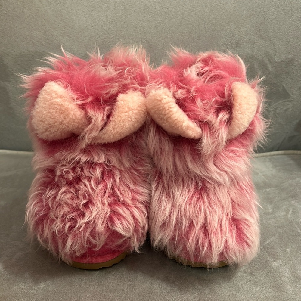 Fuzzy Pink UGG Boots